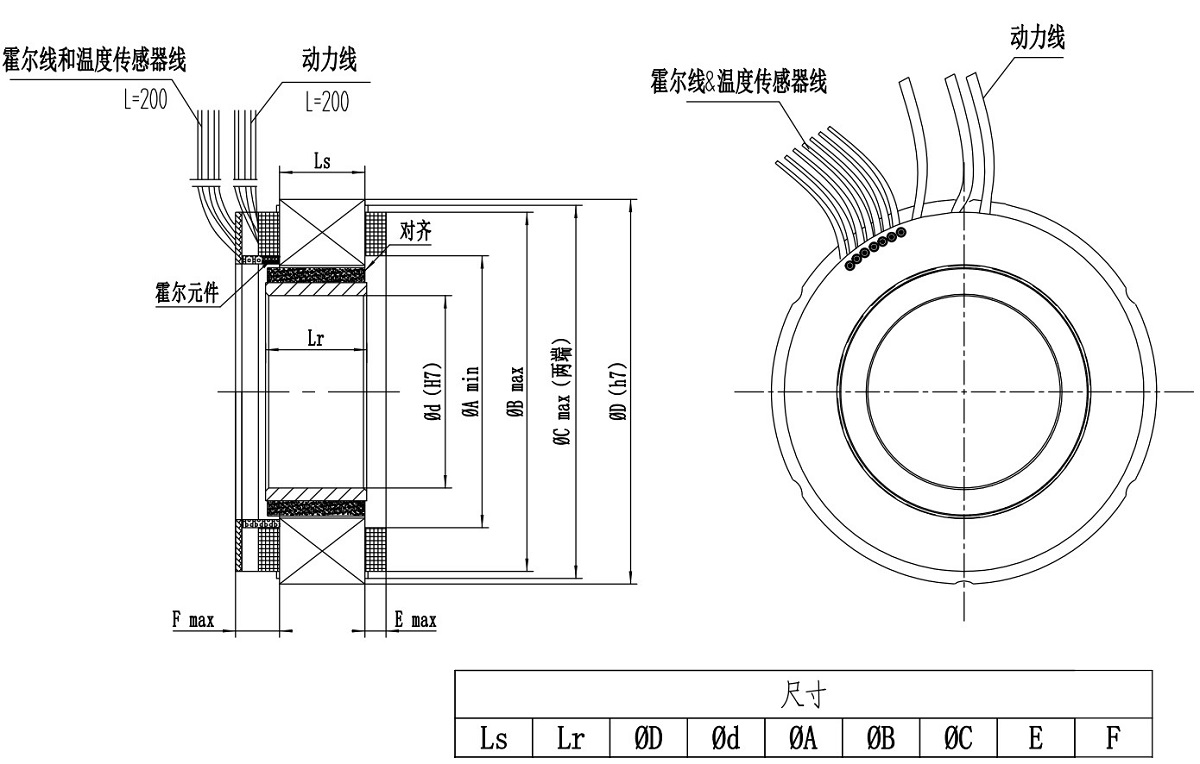 力矩电机内部结构图图片